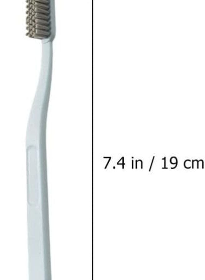 Minkissy 6 Pack Hard Bristle Toothbrushes For Adults Ergonomic Travel Design - Image 2